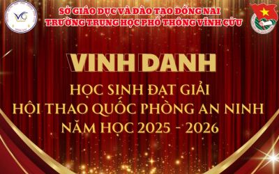 VINH DANH HỌC SINH ĐẠT GIẢI – HỘI THAO QUỐC PHÒNG AN NINH 2025–2026 