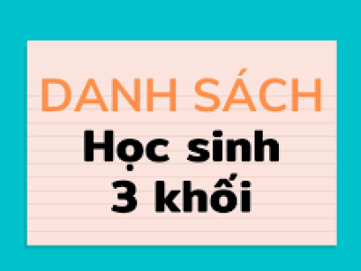 Danh sách học sinh cập nhật ngày 7/9/2023
