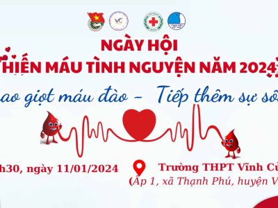 Tinh thần hiến máu tình nguyện vì cộng đồng năm 2024 chủ đề “Trao giọt máu đào - Tiếp thêm sự sống”.