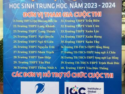 HỘI THI KHOA HỌC KỸ THUẬT CẤP TỈNH NĂM HỌC 2023-2024.