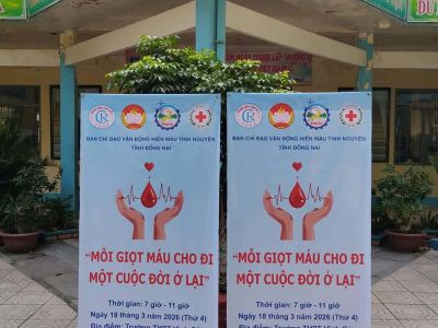 Chương trình hiến máu tình nguyện tại trường