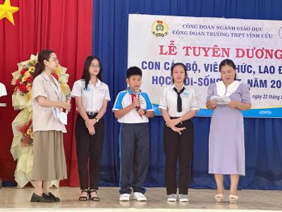 TỔ CHỨC TUYÊN DƯƠNG CON CB – VC – LĐ “HỌC GIỎI – SỐNG TỐT”, NĂM 2023