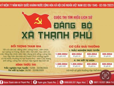 Kế hoạch cuộc thi tìm hiểu Lịch sử Đảng bộ xã Thạnh Phú